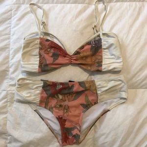 Insight Swim Floral High Waisted Bikini Set